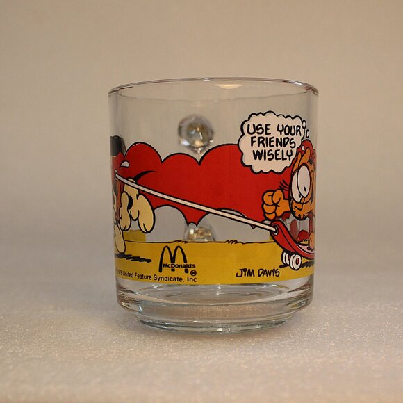 1978 VTG (47 Yrs Old)Garfield,Odie, McDonalds Glass Mug Use Your Friends Wisely - Picture 3 of 8